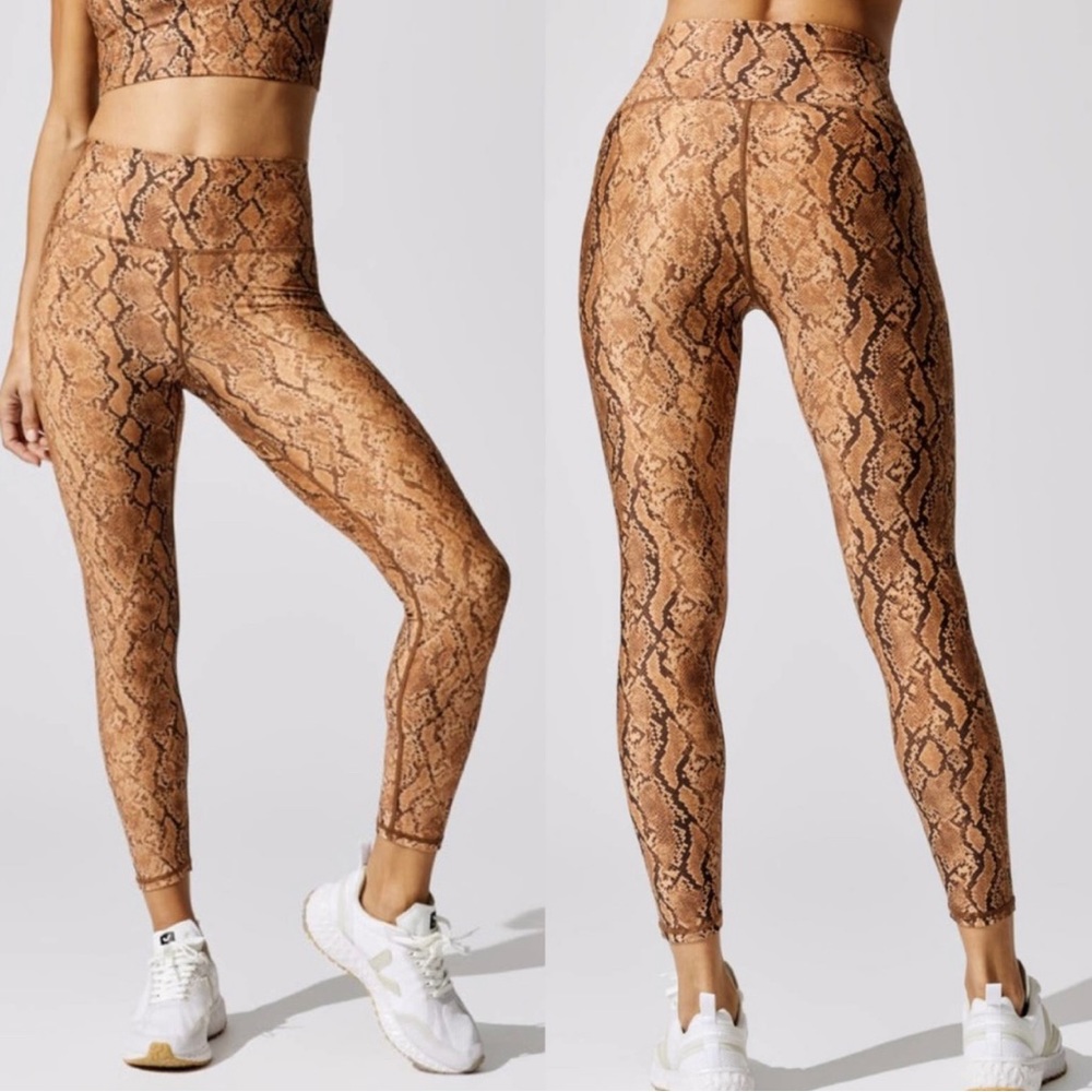 Carbon38 Sandstone Snakeskin Python Print Bralett… - image 1